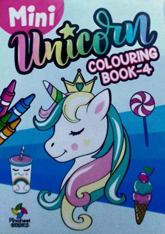 Mini Unicorn Colouring Book 4